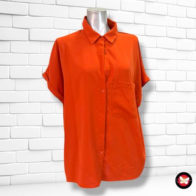 **HOY** Camisa de manga corta SHEIN color Teja Talla M