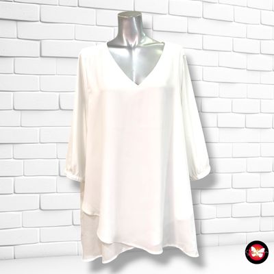**HOY** Blusa de media manga YESSICA color Blanco Talla 48/50