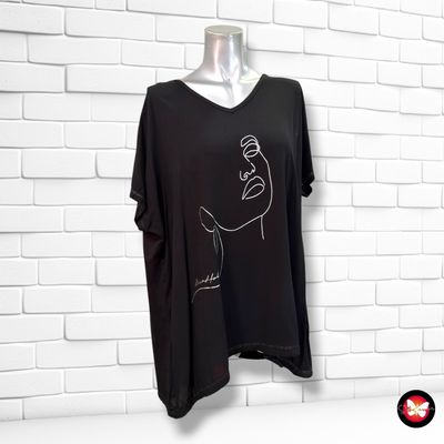 **HOY** Camiseta de manga corta color Negro Talla XXL