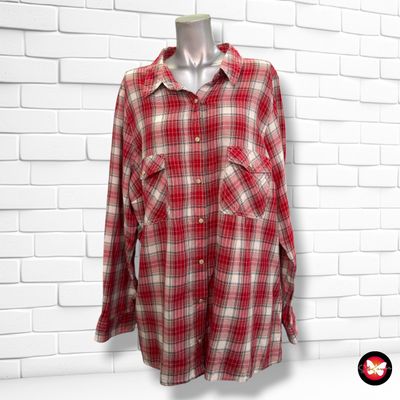 **HOY** Camisa de cuadros MS MODE color Rojo y blanco Talla 52