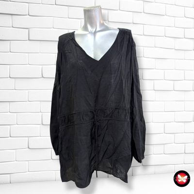 **HOY** Blusa de manga larga color Negro Talla XXL
