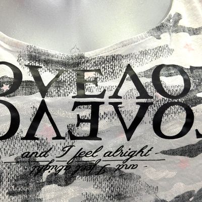 **HOY** Camiseta de tirantes de camuflaje COLOURS OF THE WORLD color Gris y negro Talla XL