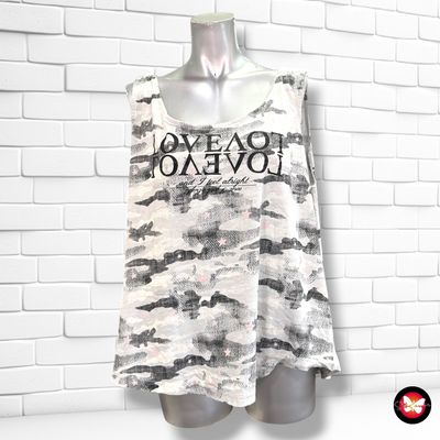 **HOY** Camiseta de tirantes de camuflaje COLOURS OF THE WORLD color Gris y negro Talla XL
