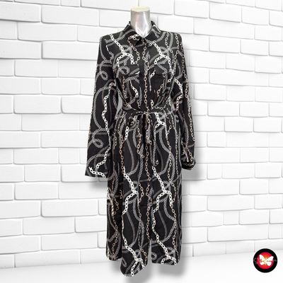 **HOY** Vestido camisero VERO MODA color Negro y beige Talla S
