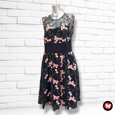 **HOY** Vestido de fiesta ESPRIT color Azul marino y rosa Talla 40