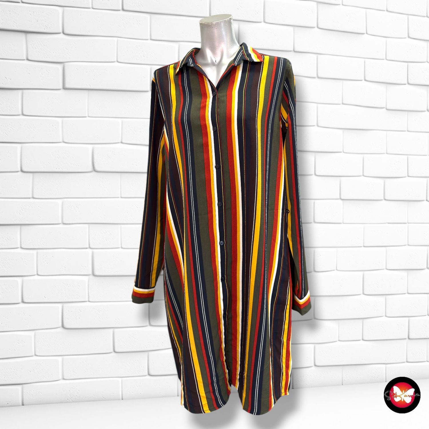 Vestido camisero de rayas BIEN BLEU color Varios Talla S