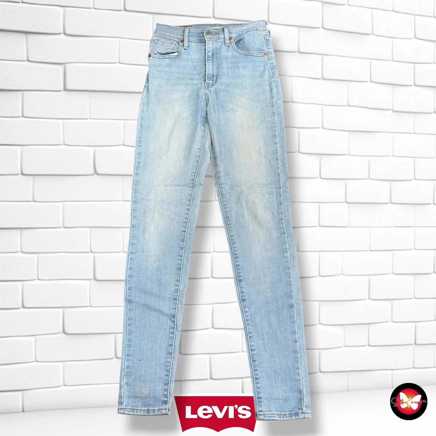 Pantalón MILE HIGH SUPER SKINNY LEVI’S color Azul vaquero Talla S (W26)