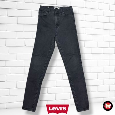 **HOY** Pantalón MILE HIGH SUPER SKINNY LEVI’S color Negro vaquero Talla M/L (W29)