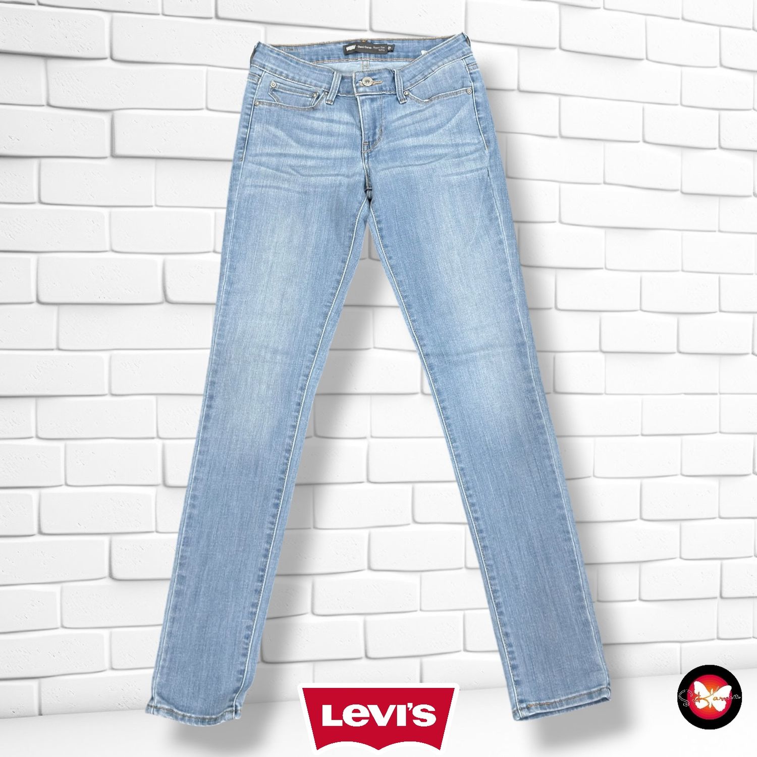 Pantalón DEMI CURVE LEVI’S color Azul vaquero Talla XS (W25)