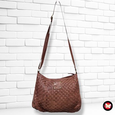 **HOY** Bolso bandolera de piel BIBA color Ladrillo Talla MEDIANO