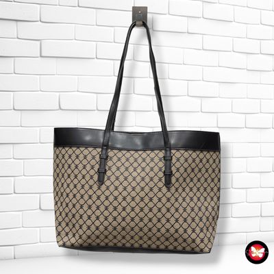 **HOY** Bolso tote de hombro EVEN&ODD color Negro y beige Talla GRANDE
