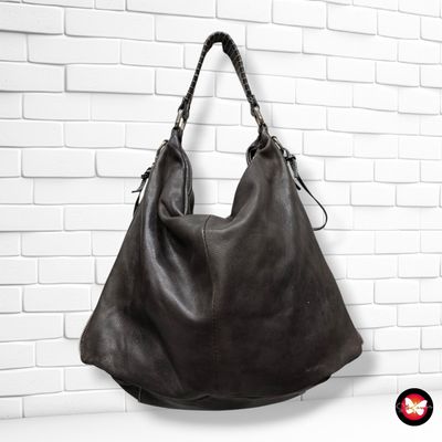 **HOY** Bolso de hombro de piel color Marrón Talla GRANDE