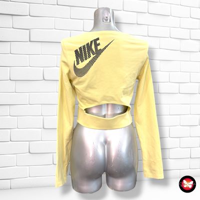 **HOY** Camiseta de manga larga cropped NIKE color Lima Talla M