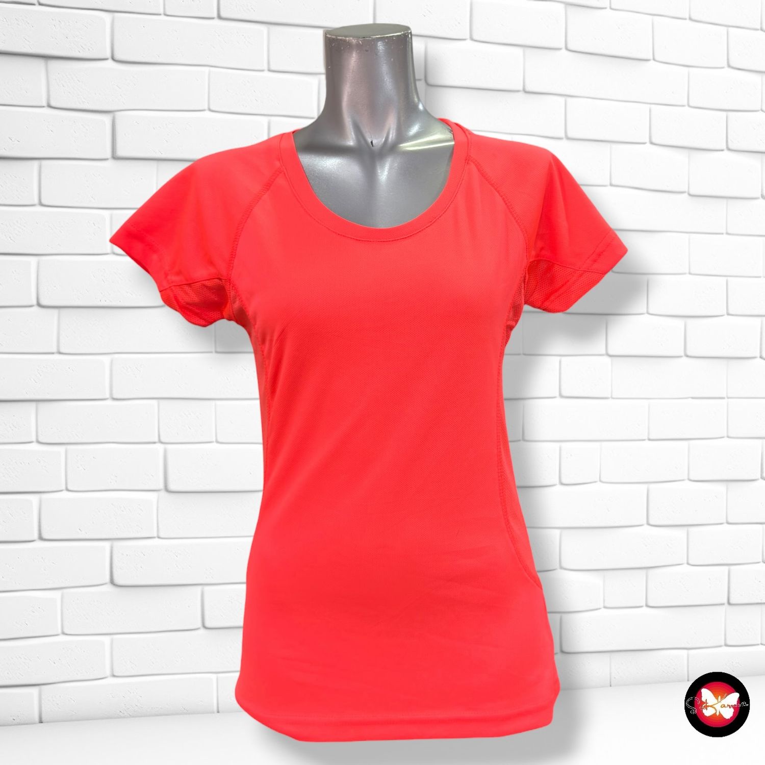 Camiseta deportiva color Naranja Talla S