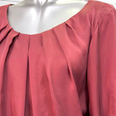 **HOY** Blusa satinada STYLES by STEPS color Vino Talla 38