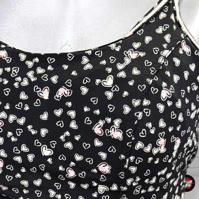 **HOY** Bañador entero con corazoncitos RED POINT color Negro y blanco Talla 40