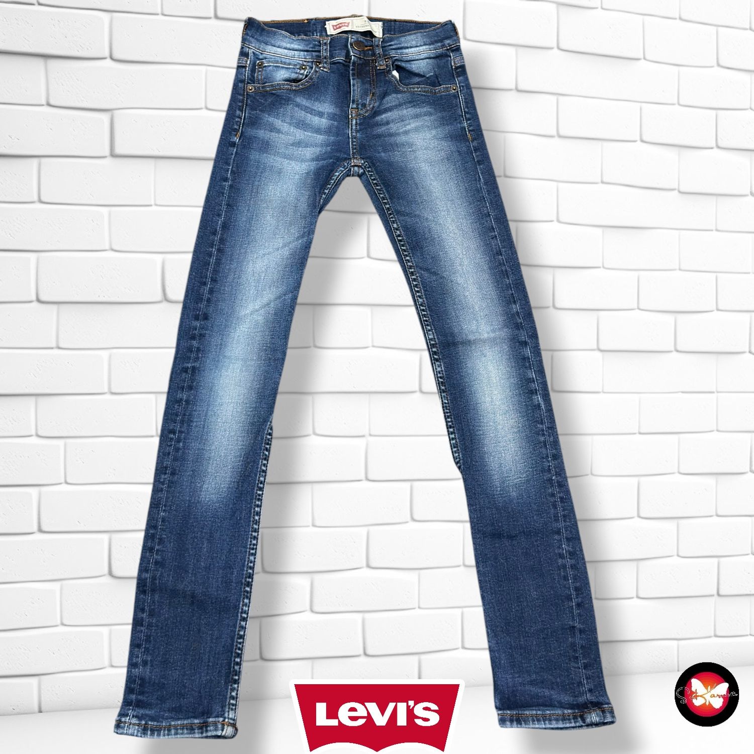 Pantalón 519 EXTREME SKINNY LEVI’S color Azul vaquero Talla 10 años