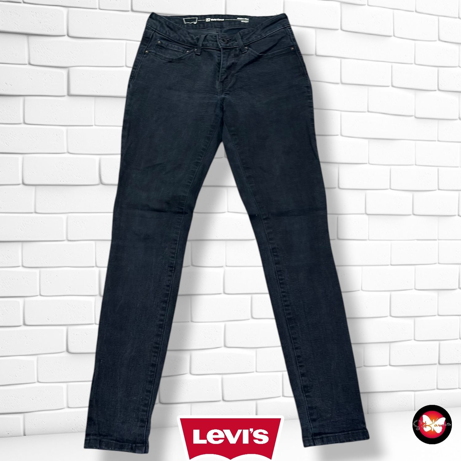 Pantalón BOLD CURVE LEVI’S color Azul marino Talla S/M (W27) (pequeña)