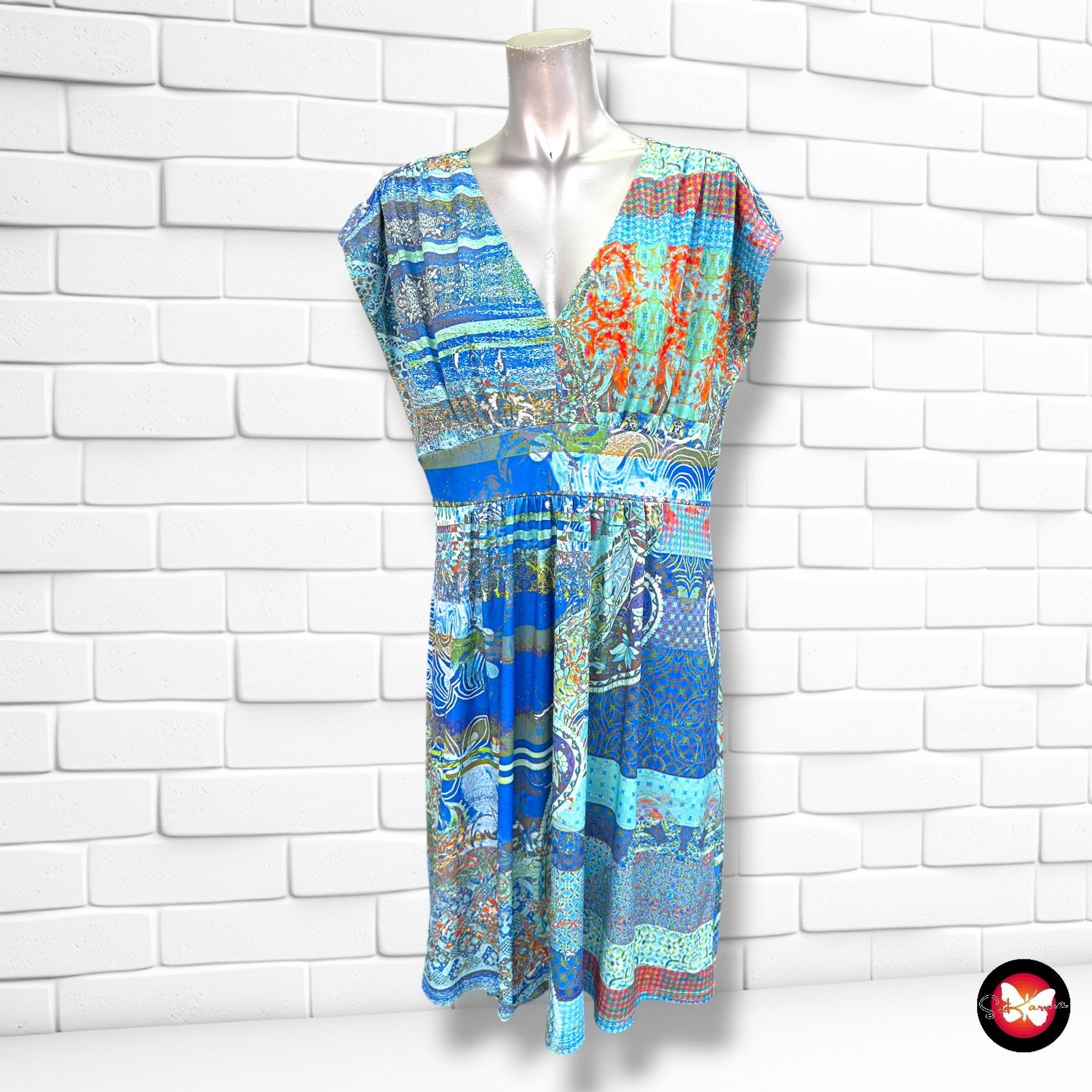 Vestido sin mangas RICK CARDONA color Varios Talla L/XL