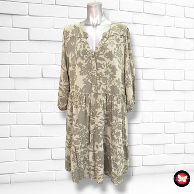 **HOY** Vestido blusón estampado S.OLIVER color Verde militar Talla 44