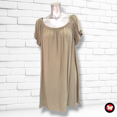 **HOY** Vestido escote barco FRESH MADE color Verde militar Talla L