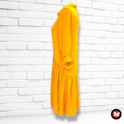 **HOY** Vestido camisero ESMARA color Mostaza Talla XS