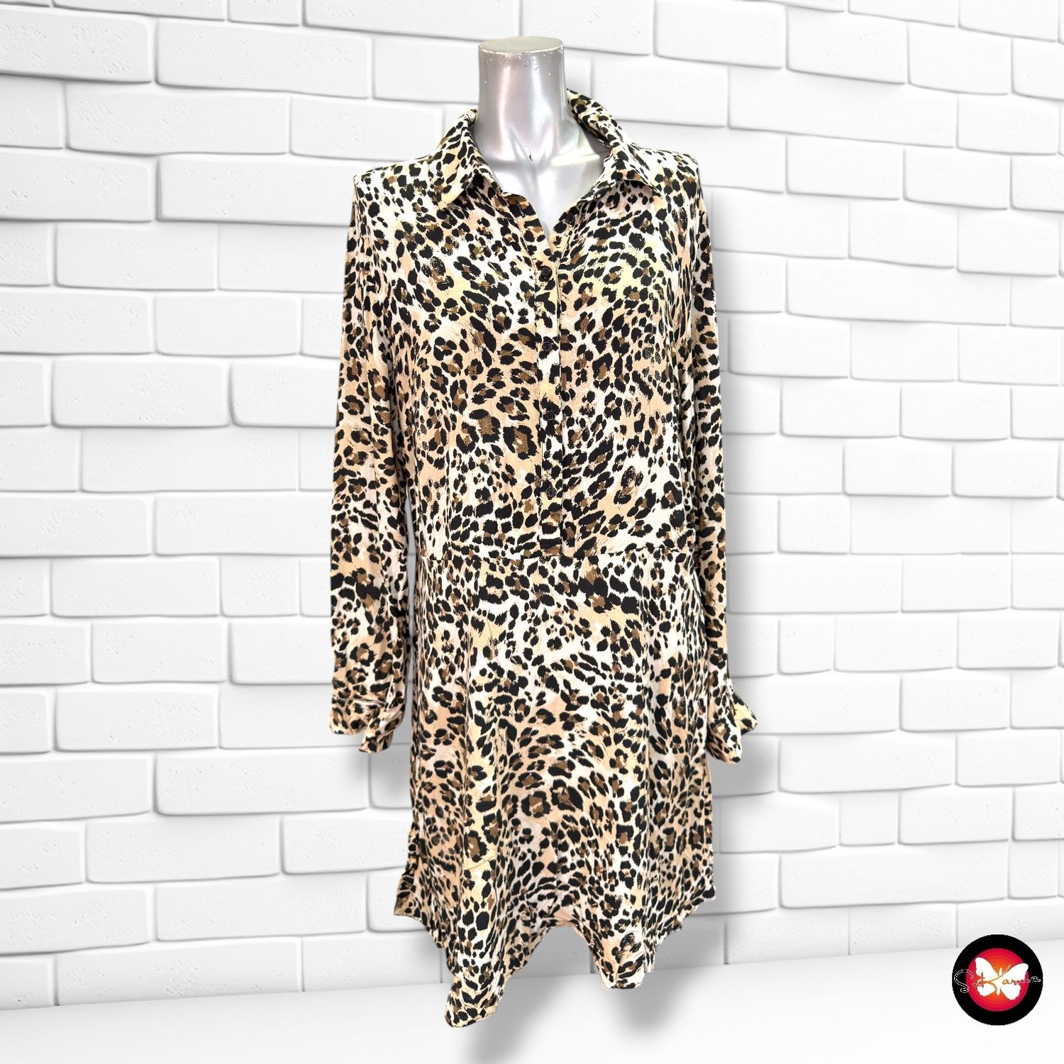 Blusón de manga larga PRIMARK color Animal print Talla 46