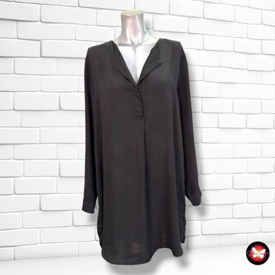 **HOY** Blusón de manga larga traslúcido VILA color Negro Talla 44