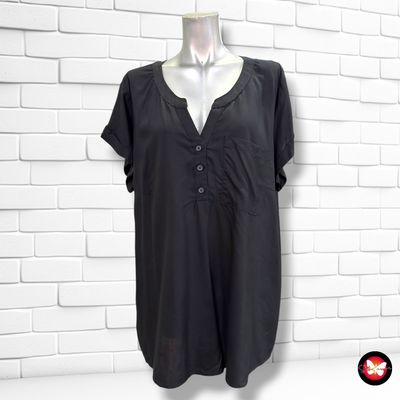 **HOY** Blusa de manga corta color Negro Talla XL