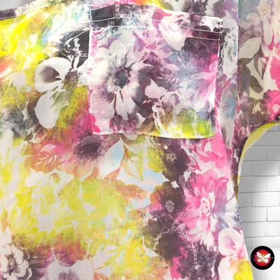 **HOY** Blusa traslúcida de flores con lazo TALLY WEIJL color Varios Talla 36
