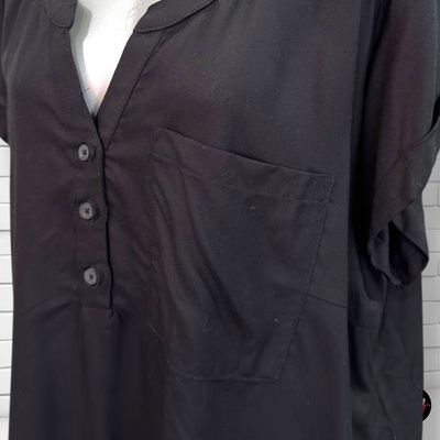 **HOY** Blusa de manga corta color Negro Talla XL