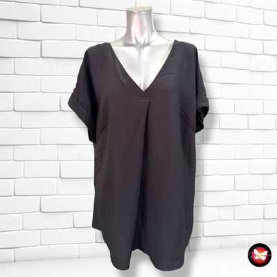 **HOY** Blusa de manga corta C&A color Negro Talla 44/46 (grande)