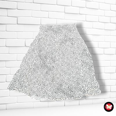 **HOY** Falda midi YESSICA color Crema y negro Talla 38/40