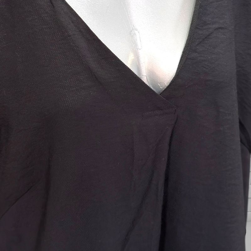 Blusa de manga corta C&amp;A color Negro Talla 44/46 (grande)