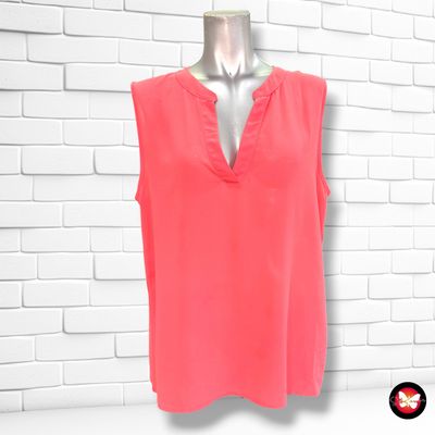**HOY** Blusa traslúcida sin mangas AMISU color Coral Talla L
