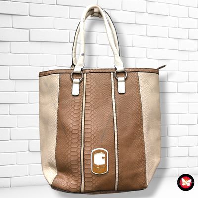 **HOY** Bolso de hombro GUESS color Marrón y crema Talla GRANDE