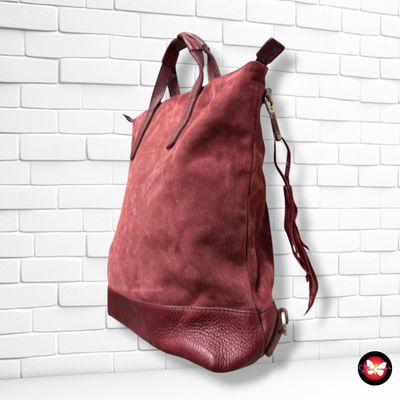 **HOY** Bolso de mano de ante JOST color Granate Talla MEDIANO