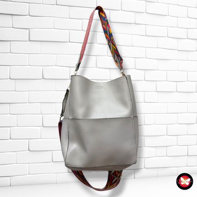 **HOY** Bolso de hombro / bandolera color Gris Talla GRANDE