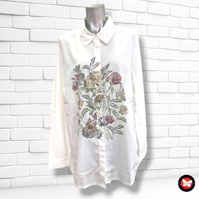 **HOY** Camisa de manga larga con flores ATELIER color Blanco y varios Talla 46