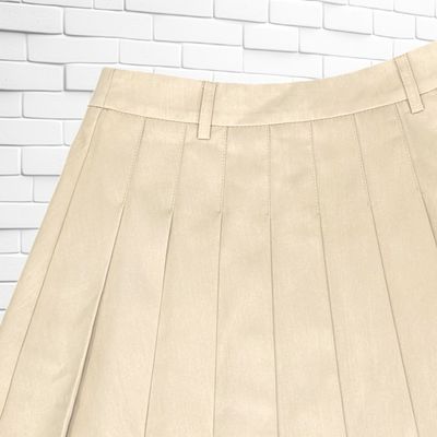 **HOY** Falda de tablas DRÔLE DE COPINE color Crema Talla S