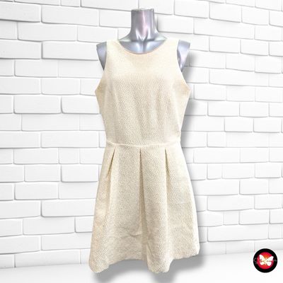**HOY** Vestido de ceremonia TINTORETTO color Crema y dorado Talla 42