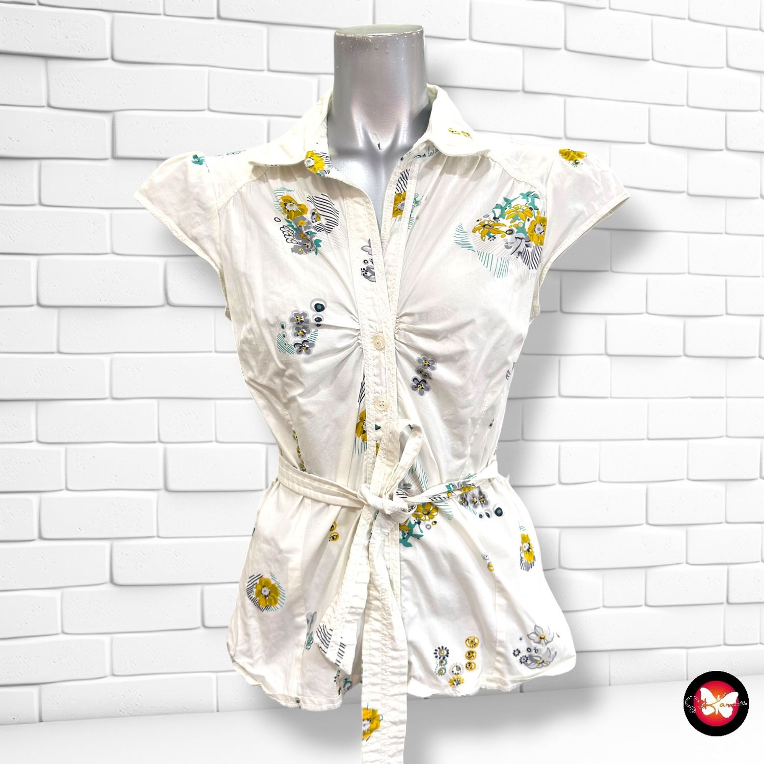 Camisa entallada DEPT color Blanco y varios Talla M