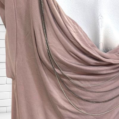 **HOY** Blusa larga de escote drapeado ESPRIT color Taupe Talla XXL (pequeña)
