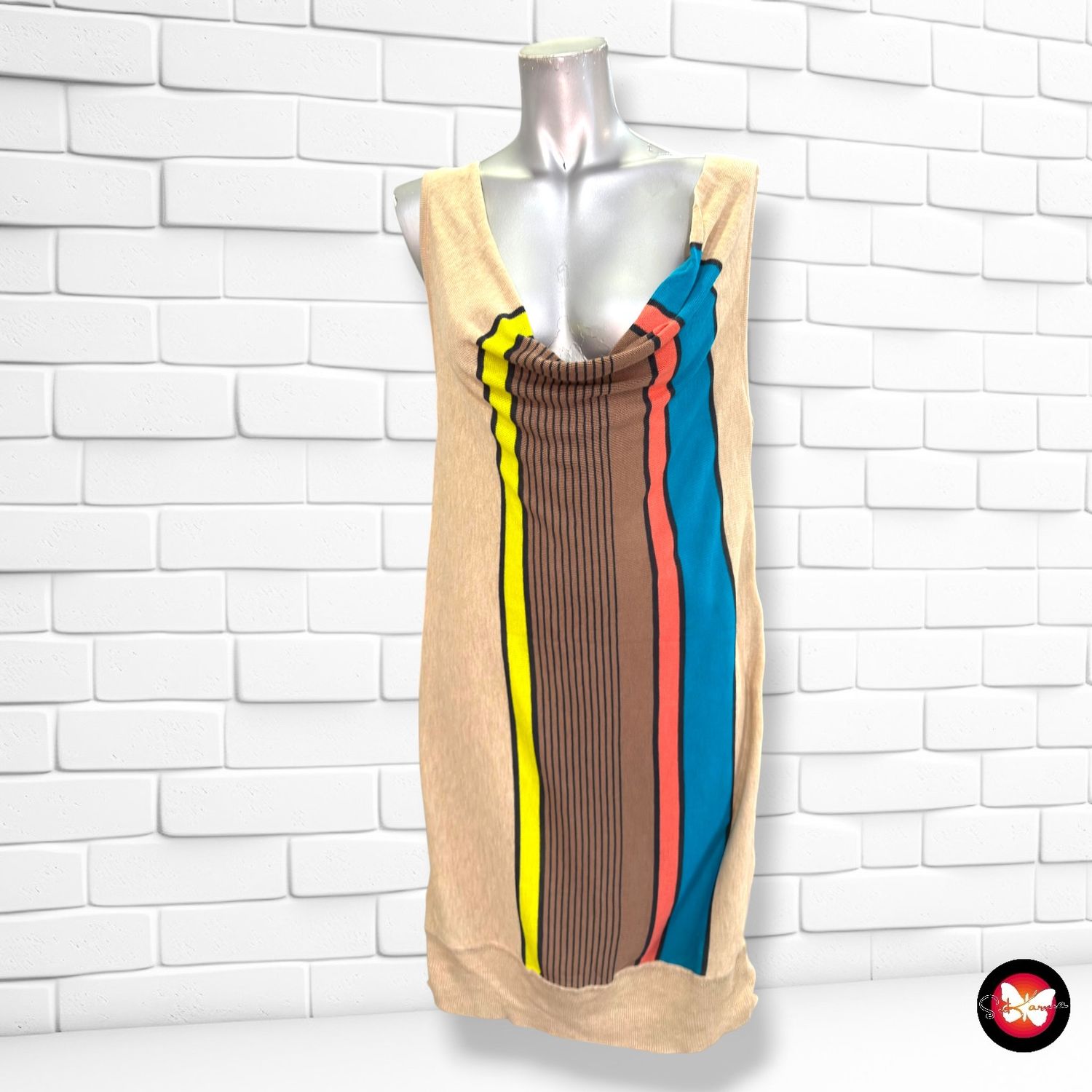 Vestido de punto con escote drapeado LAVAND. color Varios Talla L