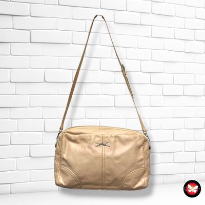 **HOY** Bolso bandolera de piel BIMBA Y LOLA color Crema Talla MEDIANO