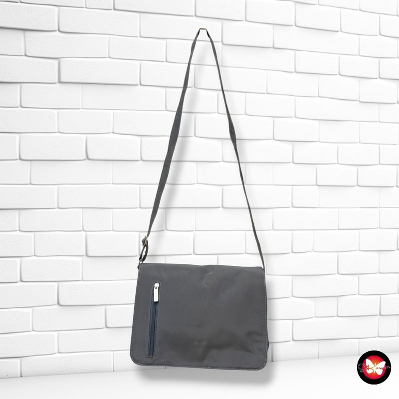 Bolso bandolera de tela  color Gris Talla PEQUEÑO