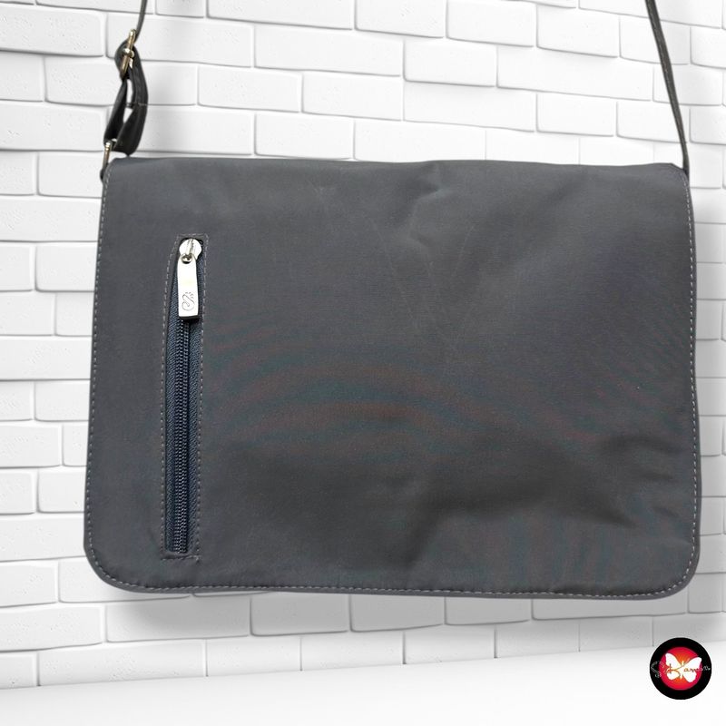 Bolso bandolera de tela  color Gris Talla PEQUEÑO