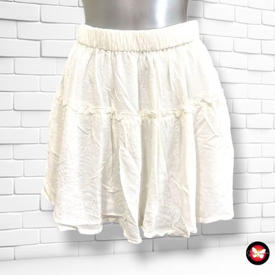 **HOY** Falda de bambula SHEIN color Blanco Talla M