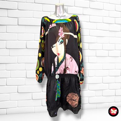 **HOY** Vestido satinado DESIGUAL color Varios Talla 40 (grande)