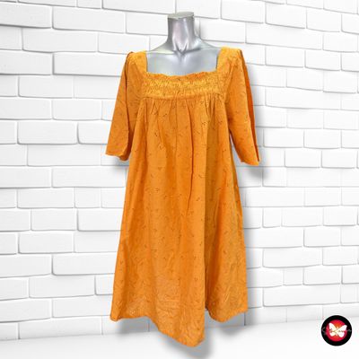 **HOY** Vestido escote barco MANGO color Naranja Talla M (grande)